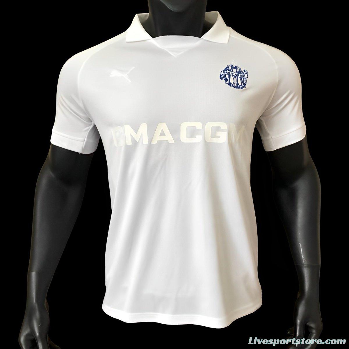 Player Version 24/25 Olympique Marseille 125th Anniversary White Jersey