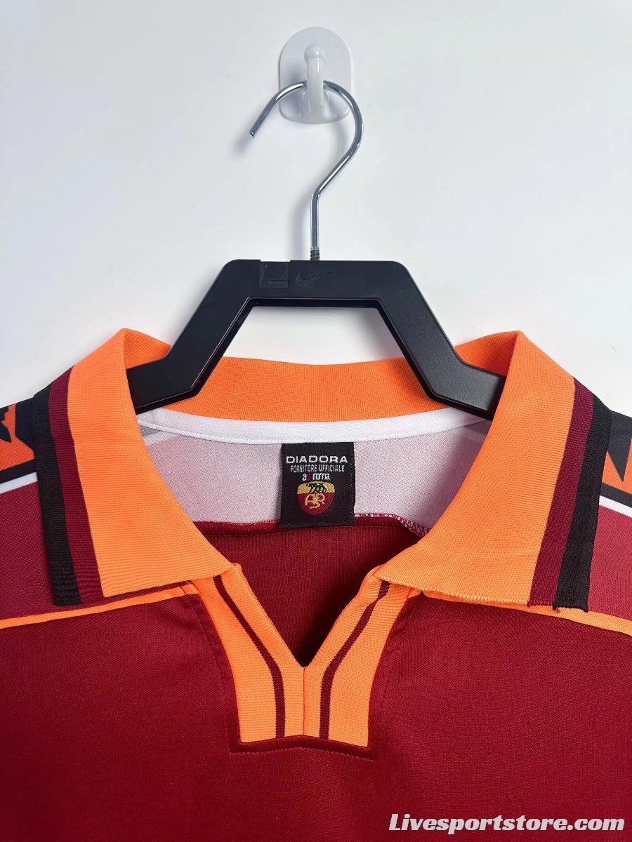 Retro 98/99 Roman Home Long Sleeve Jersey