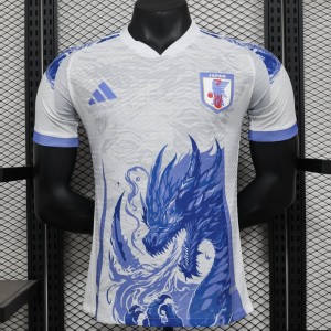 Player Version 2024 Japan White With Blue Dragon Jersey